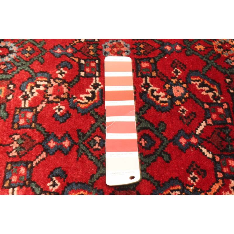 ECARPETGALLERY Hand-knotted Andelz Red Wool Rug - 3'8 x 10'2