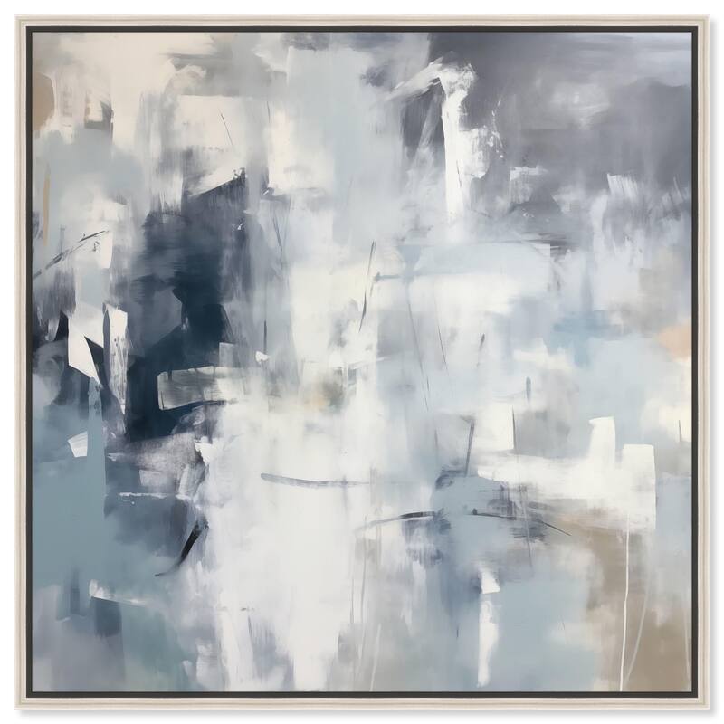 Pulse of the Storm II Canvas by Art Remedy - Silver - 12" x 12"