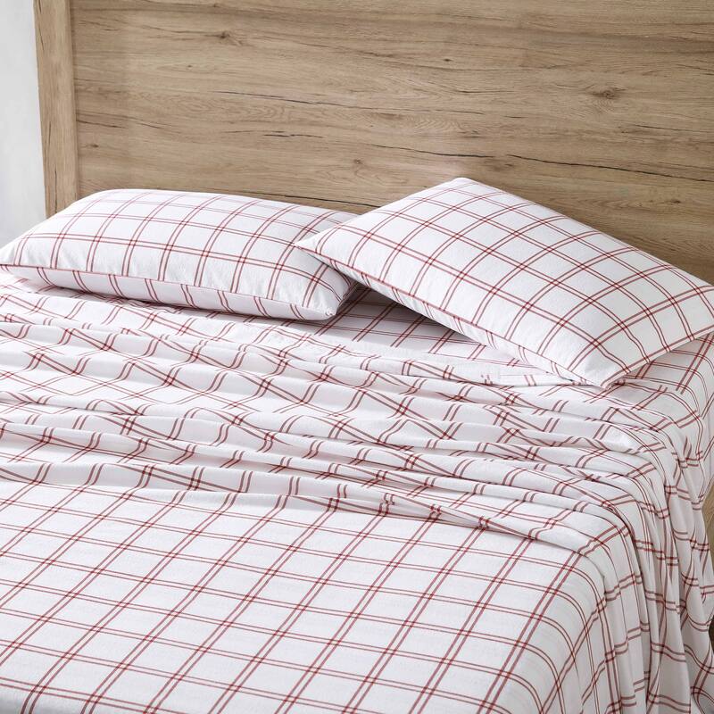 Eddie Bauer Printed Cotton Flannel Sheet Set