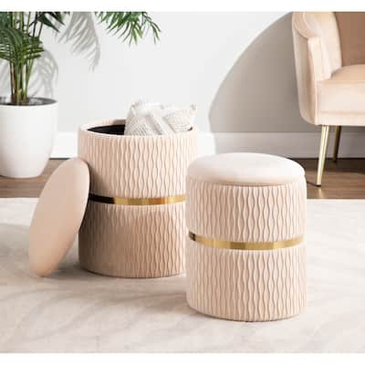 Lena Nesting Ottoman Set