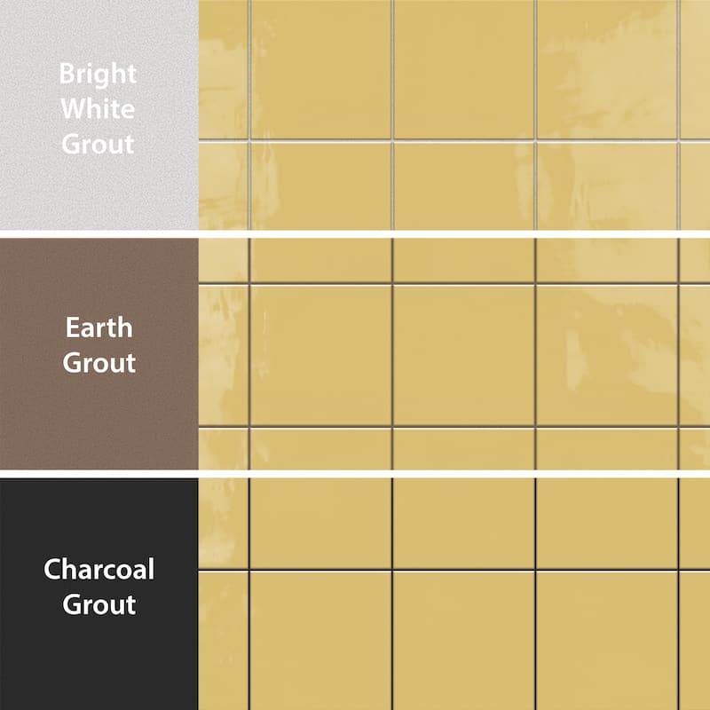 Merola Tile Monocolor Special Limon 7-7/8" x 7-7/8" Ceramic Floor and Wall Tile