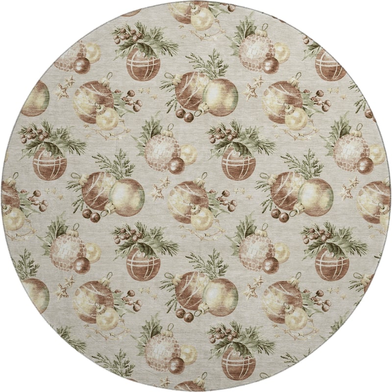Premium Washable Super Soft Holiday Ornament Mayfield Rug
