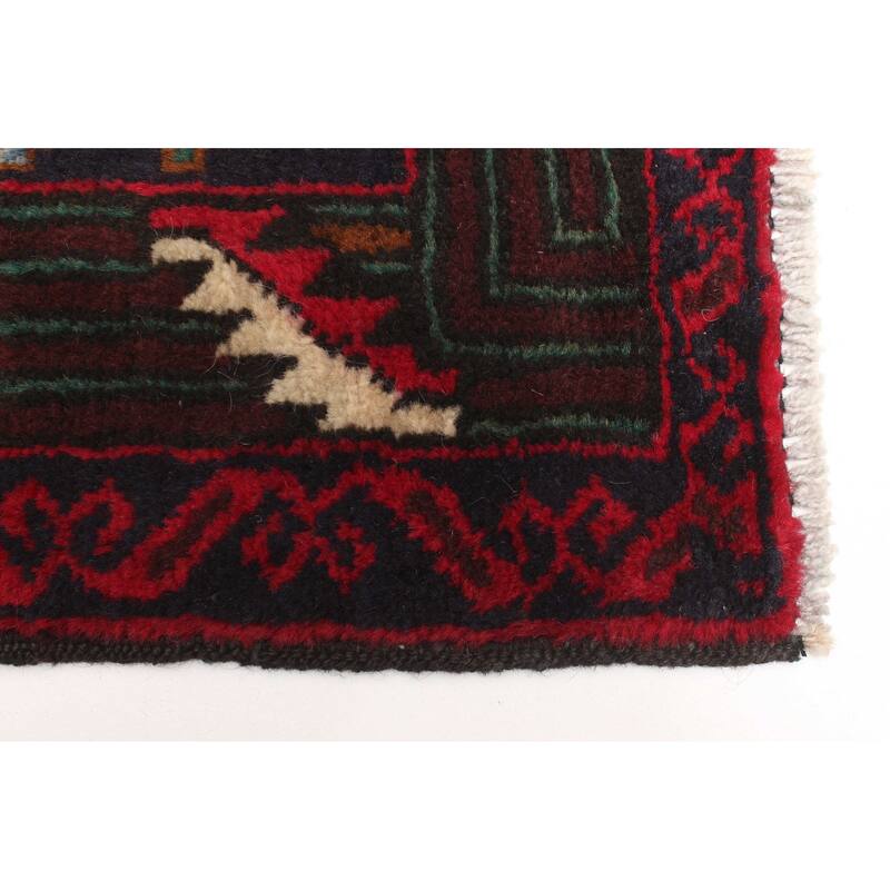 ECARPETGALLERY Hand-knotted Teimani Dark Navy Wool Rug - 3'2 x 5'5