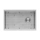 preview thumbnail 5 of 11, Ruvati 36-inch Workstation Slope Bottom Offset Drain Undermount 16 Gauge Kitchen Sink - RVH8596 - 36" x 19″