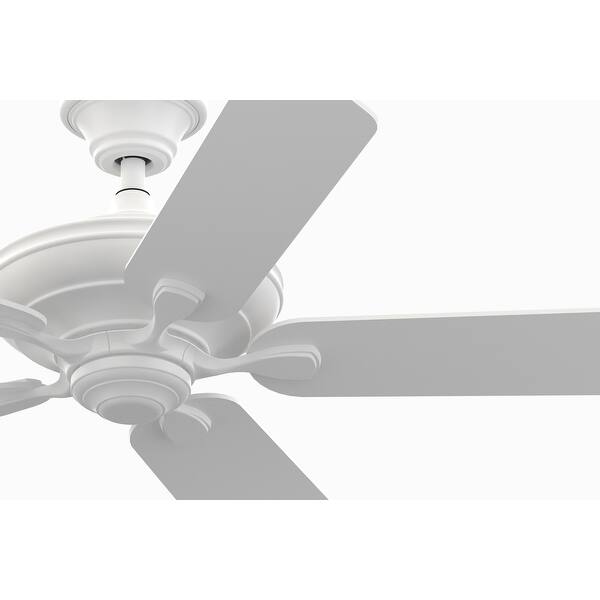 Fanimation myFanimation 60-in Matte White Indoor/Outdoor Ceiling Fan with Remote (5-Blade)