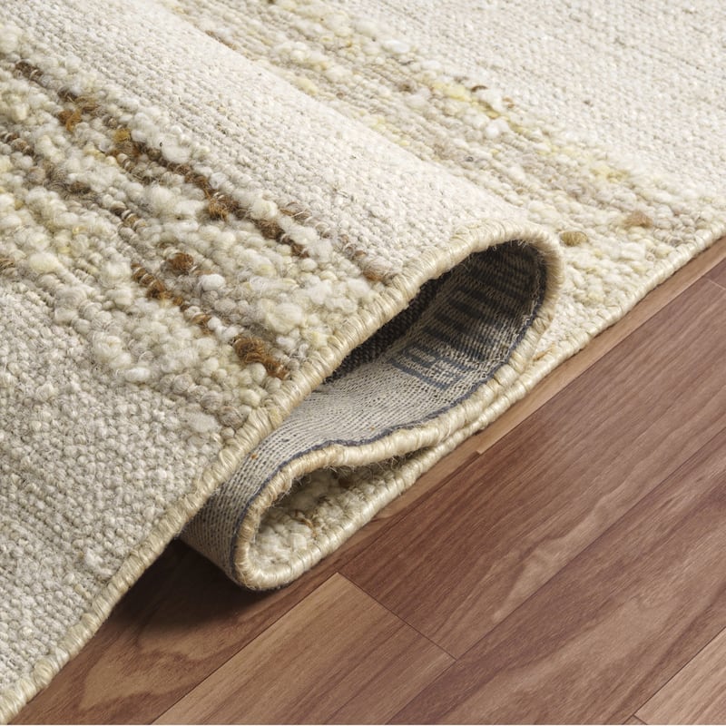 Sevita Ivory/Natural Farmhouse Checkered Area Rug