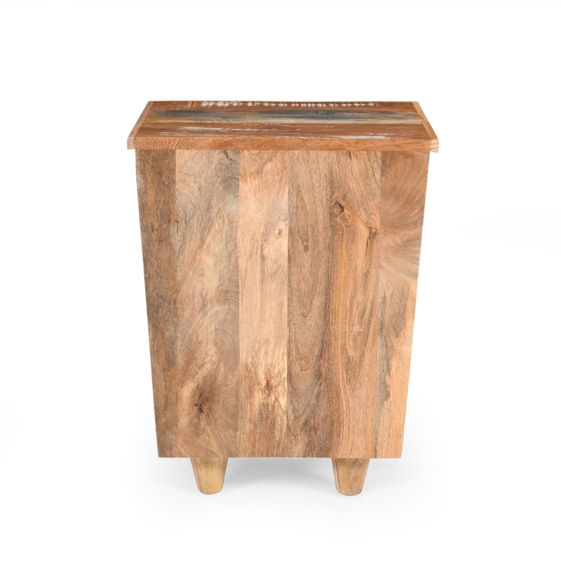 Vintage Nightstand with 3 Drawers, End Table, Side Table