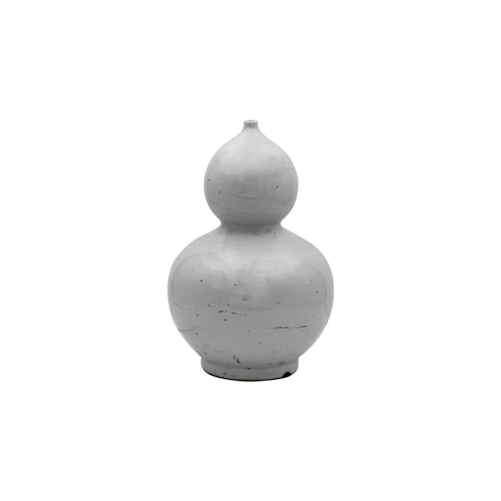Busan White Porcelain Gourd Vase Small
