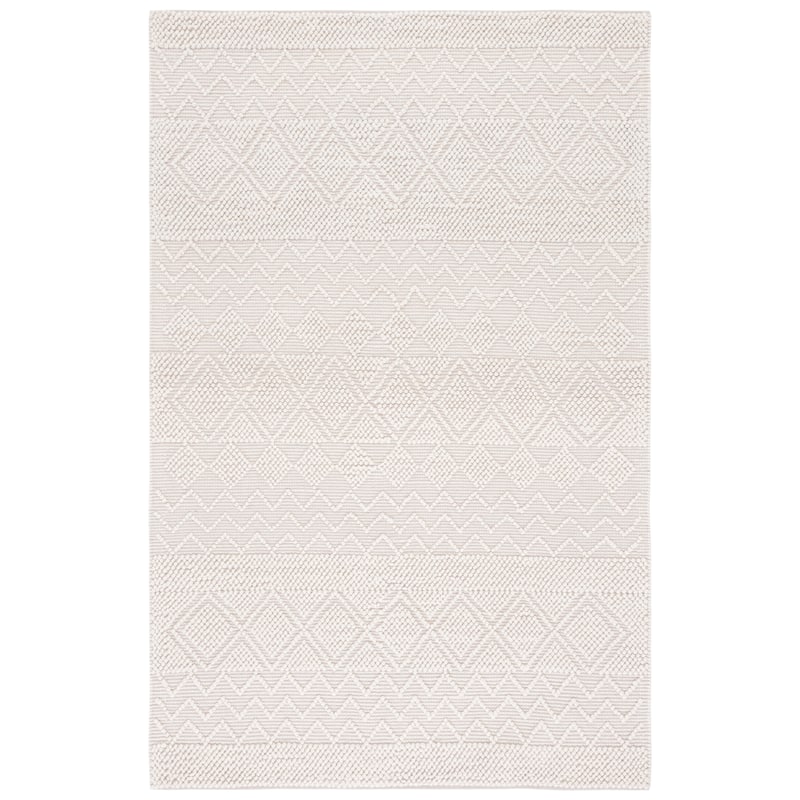 SAFAVIEH Handmade Natura Janica Wool Rug - 6' Square - Ivory