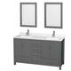 Option Dark Gray / Giotto Quartz Top / Brushed Chrome