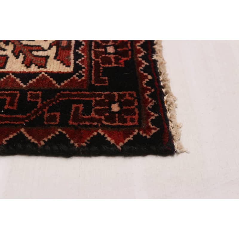 ECARPETGALLERY Hand-knotted Andelz Red Wool Rug - 3'10 x 10'3