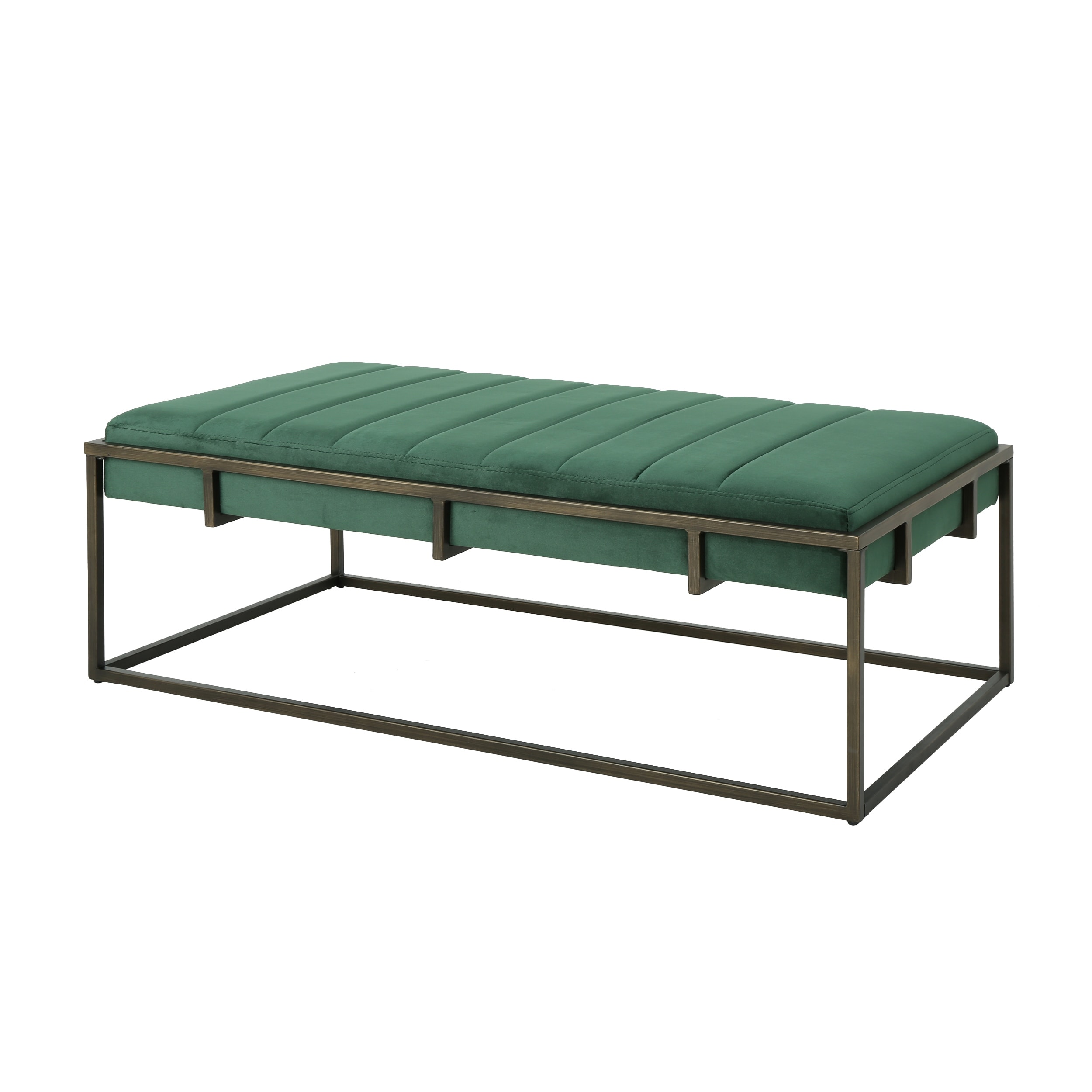 Magdalene Velvet Ottoman Bench - Thumbnail 4