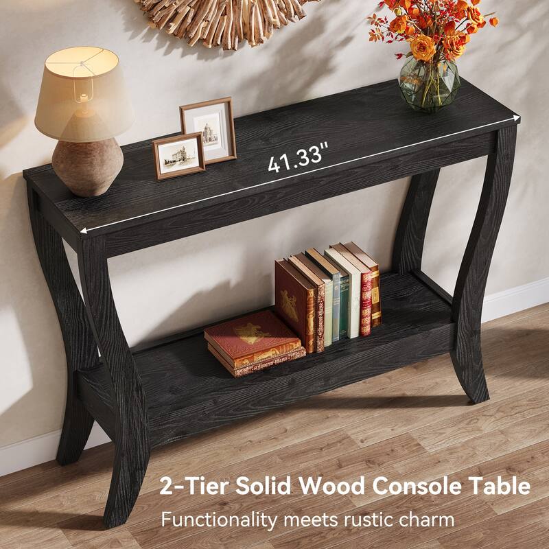 Solid Wood Console Table Behind The Sofa Table for Entryway