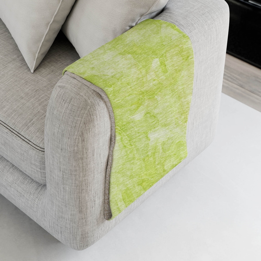 Premium Machine Washable Abstract Contemporary Sherpa Throw Blanket