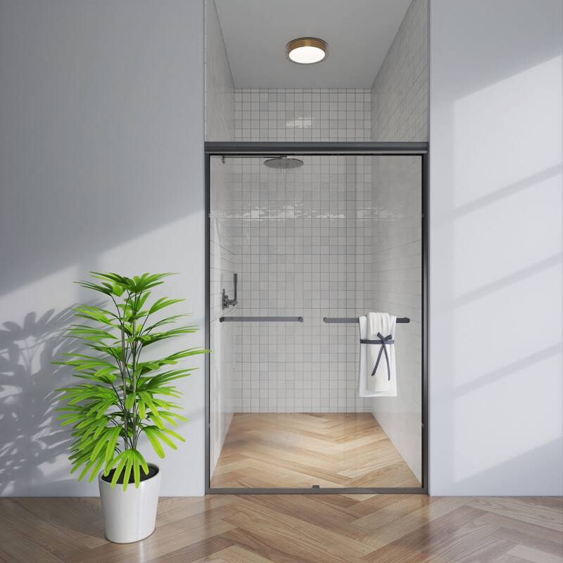 TOOLKISS Double-Sliding Prefab Shower Door