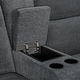 preview thumbnail 16 of 118, MCombo 64.6" Wall Hugger Power Loveseat Fabric Recliner Sofa with USB Ports