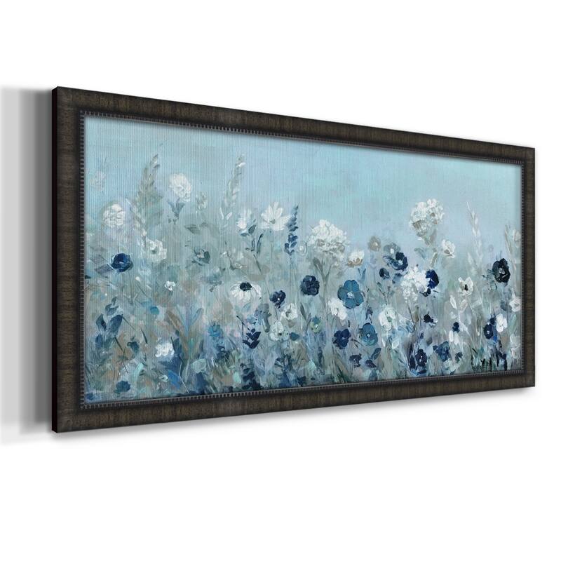 Teal Light Garden Premium Framed Canvas- Ready to Hang