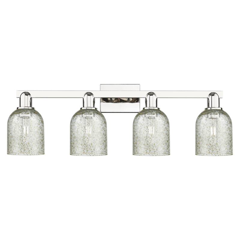 Innovations Lighting Endless Possibilities Arcadia - Caledonia - 4 Light 32" Bath Vanity Light - Polished Nickel/Mica