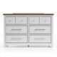 preview thumbnail 21 of 22, Furniture of America Althea Modern Farmhouse 3-Piece Wood Dresser and 2 Nightstand Bedroom Set