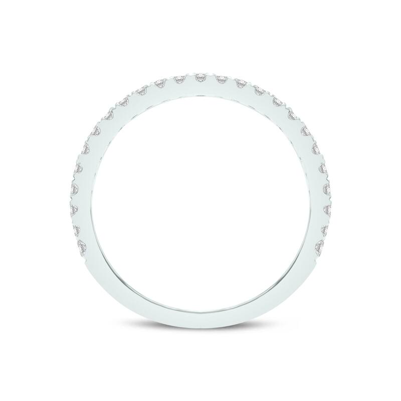 Marquee 2.80 CTW Center Round Cut Lab Grown Diamond Engagement Ring Set in 14Karat White Gold