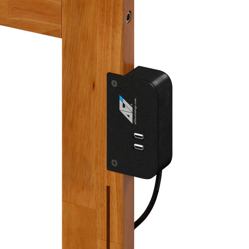 Orlando Platform Bed with Footboard and Twin Trundle Bed