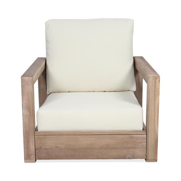 Muriel Outdoor Acacia Wood Adirondack Rocking Chair, Natural Finish
