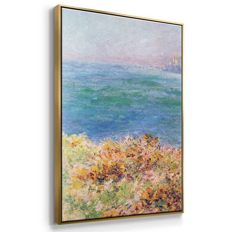 Cliffs at Varengeville by Monet - Multi Piece Framed Canvas