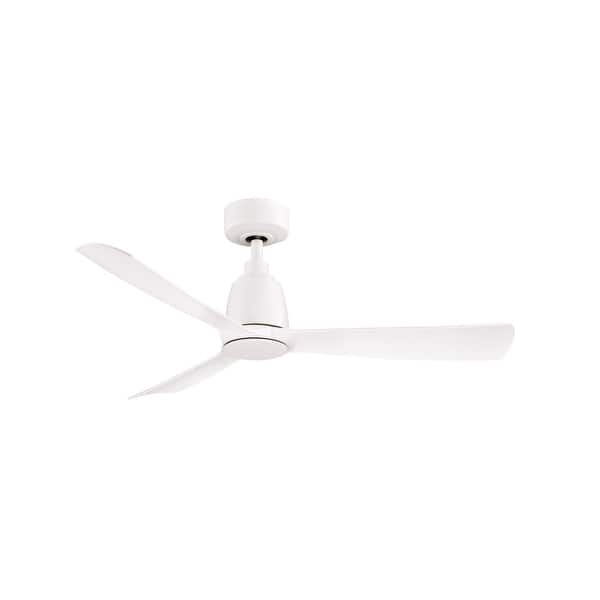 slide 2 of 9, Fanimation Kute 44 inch Indoor/Outdoor Smart Ceiling Fan with Remote - Matte White