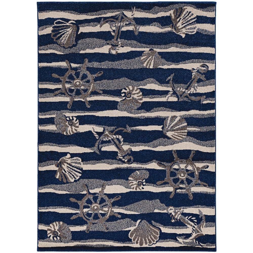 Domani Luxe Nautical Outdoor Area Rug