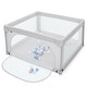preview thumbnail 7 of 6, Baby Playpen Infant Large Safety Play Center Yard w/ 50 Ocean Balls Grey