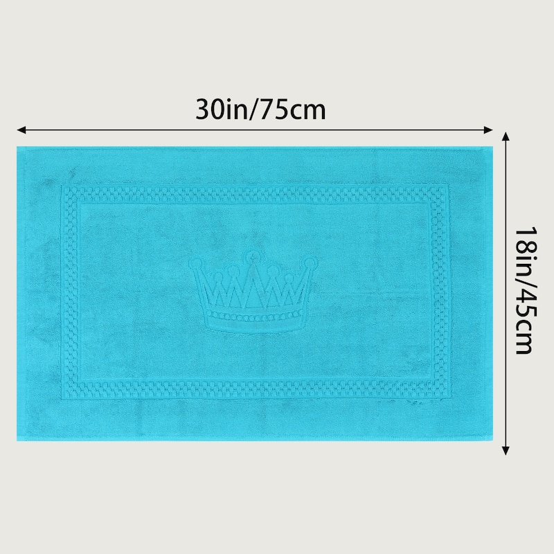 Absorbent Bath Rugs Reversible Cotton Spa Quick Dry Non Slip Bathroom Mat Home Necessities Hotel