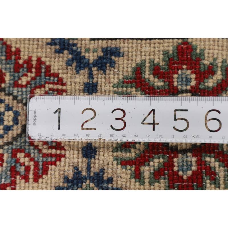 Kazak Rug Handmade Oriental Blue Wool Carpet - 3'10" x 6'0"