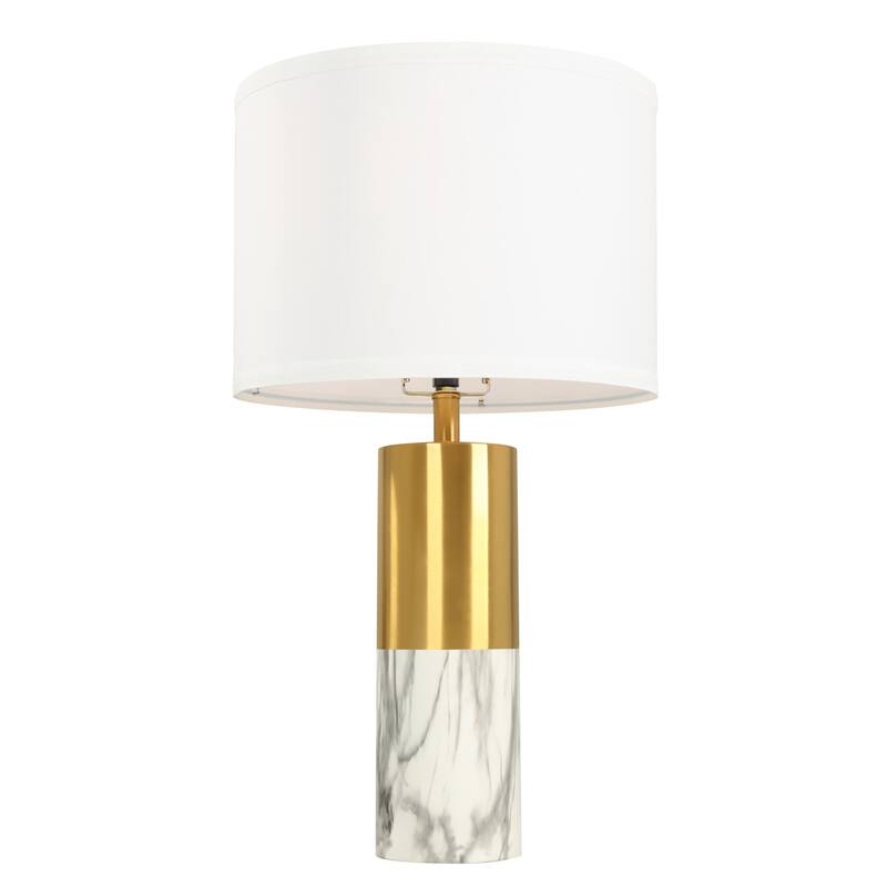 Lighting Marble Gold Table Lamps (Set of 2)