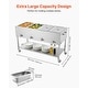 preview thumbnail 19 of 40, UIMOSO Commercial Propane Steam Table,LP Gas Outdoor Soup Warmer with Drain Valve and Wheels,Stainless Steel Propane Food Warmer