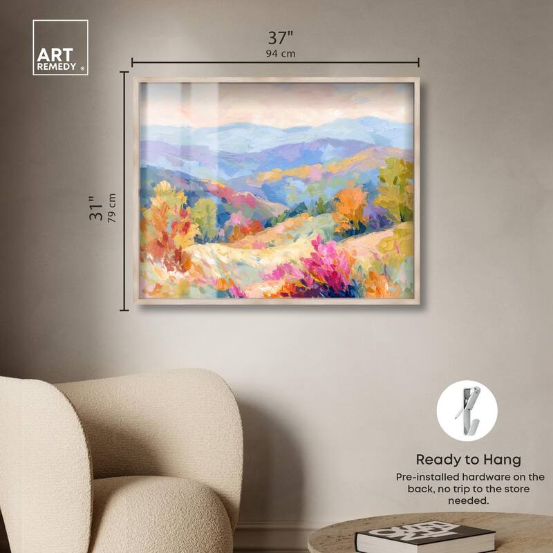 Colorful Valley II Shadowbox by Art Remedy