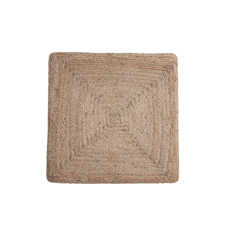 Biscayne Natural Woven Jute 30-Inch Wide Square Coffee Table