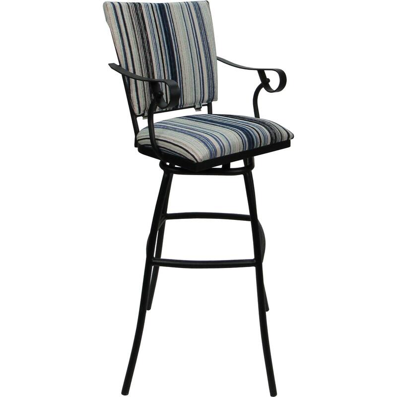 Set of 3 Outdoor Indoor Bar Stool Counter Extra Tall - Jenna PB Arms