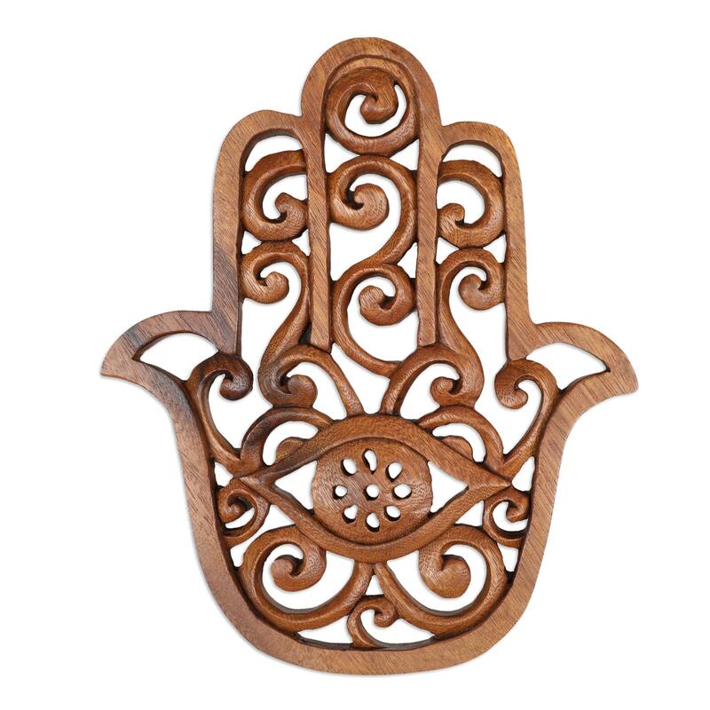 Novica Handmade Starry Amulet Ceramic Wall Decor