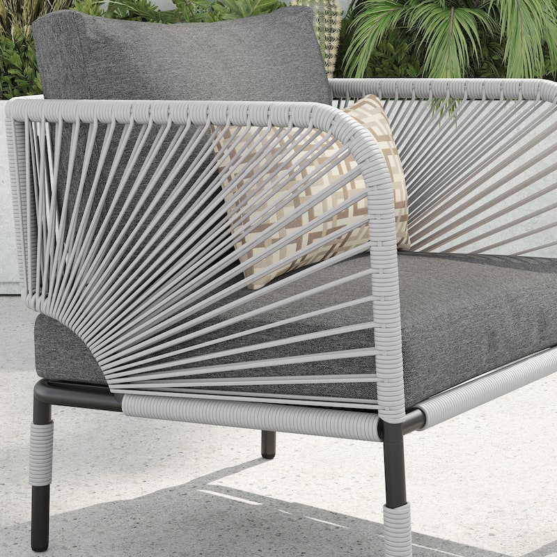 Corvus Serenity 3-piece Outdoor Chat Set with Sunbrella Pillows