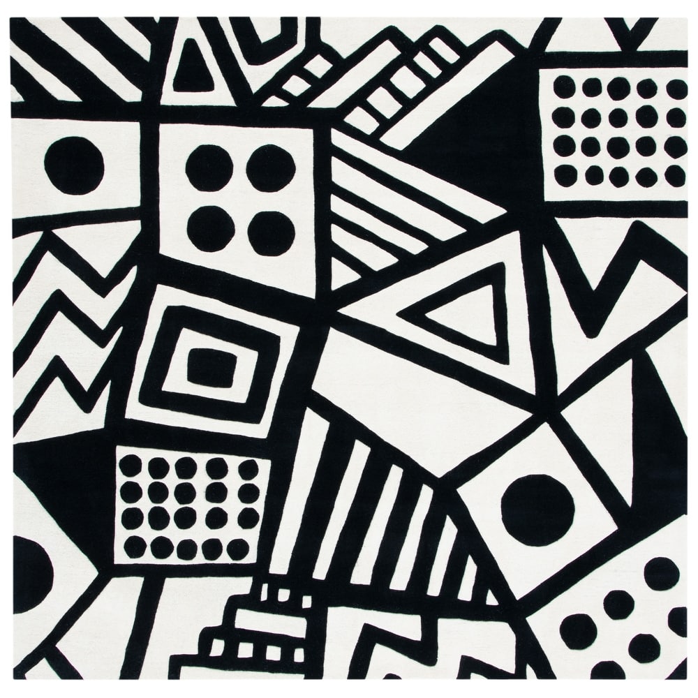 SAFAVIEH Handmade Fifth Avenue Eliina Mid-century Modern Wool Rug