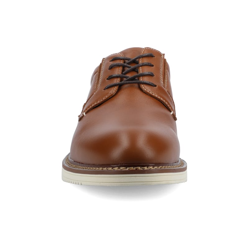 Vance Mens Killian Medium and Wide Width Plain Toe Casual Hybrid Dress Shoe - Wide - Tan - 10