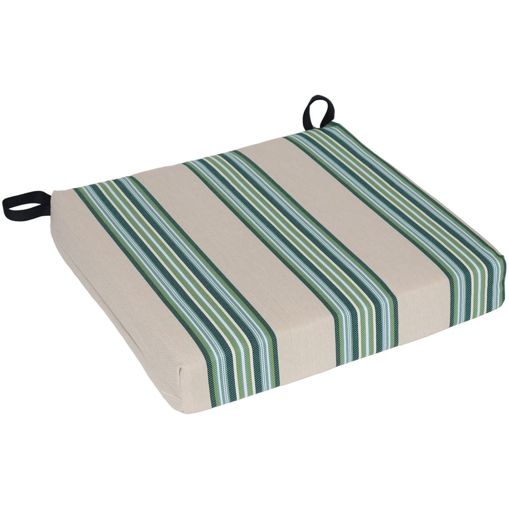 20-inch by 19-inch Woven Olefin Outdoor Chair Cushion (Set of 1, 2, or 4)