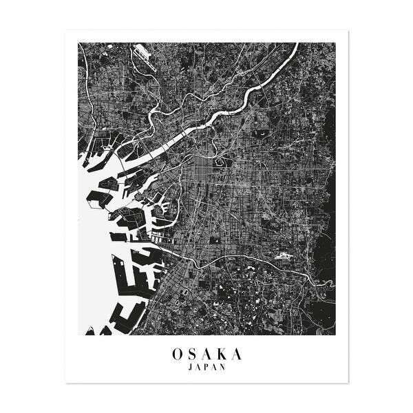 Osaka Japan Maps Minimal Art Print/Poster Bed Bath & Beyond 34897607