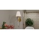 preview thumbnail 6 of 5, Andrea 1-Light Brushed Gold Wall Sconce