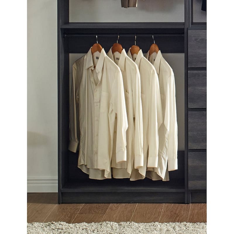 Prosper Gray Freestanding Walk in Wood Closet System