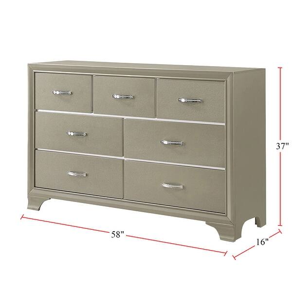 Dresser with 7 Drawers in Champagne - Bed Bath & Beyond - 35478583