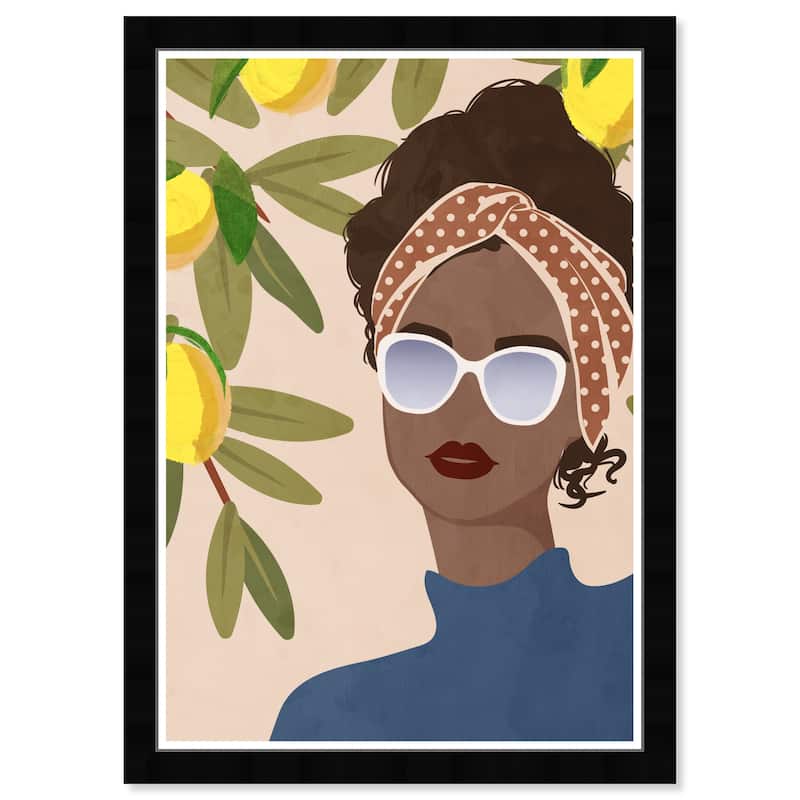Wynwood Studio Prints Fashion and Glam Lemon Vibes Yellow and Modern & Contemporary Wall Art Canvas Print