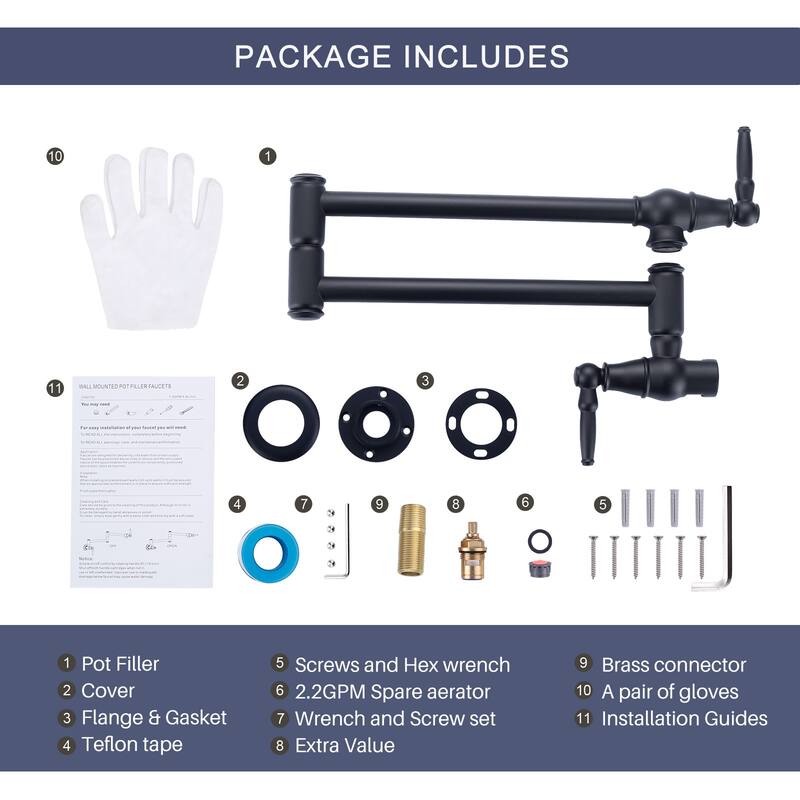 WOWOW Modern Retro Folding Filled Faucet