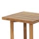 preview thumbnail 7 of 6, Hamel Outdoor Acacia Wood Square Side Table by Christopher Knight Home
