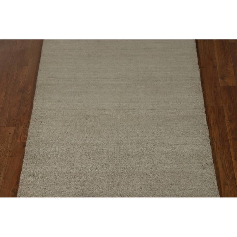 Gabbeh Indian Runner Rug Hand-Knotted Hallway Wool Carpet - 2'9" x 8'3"